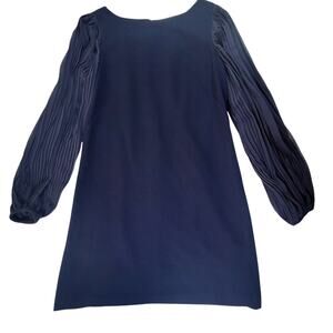 White House Black Market Chiffon Balloon Sleeves Dress Size 10